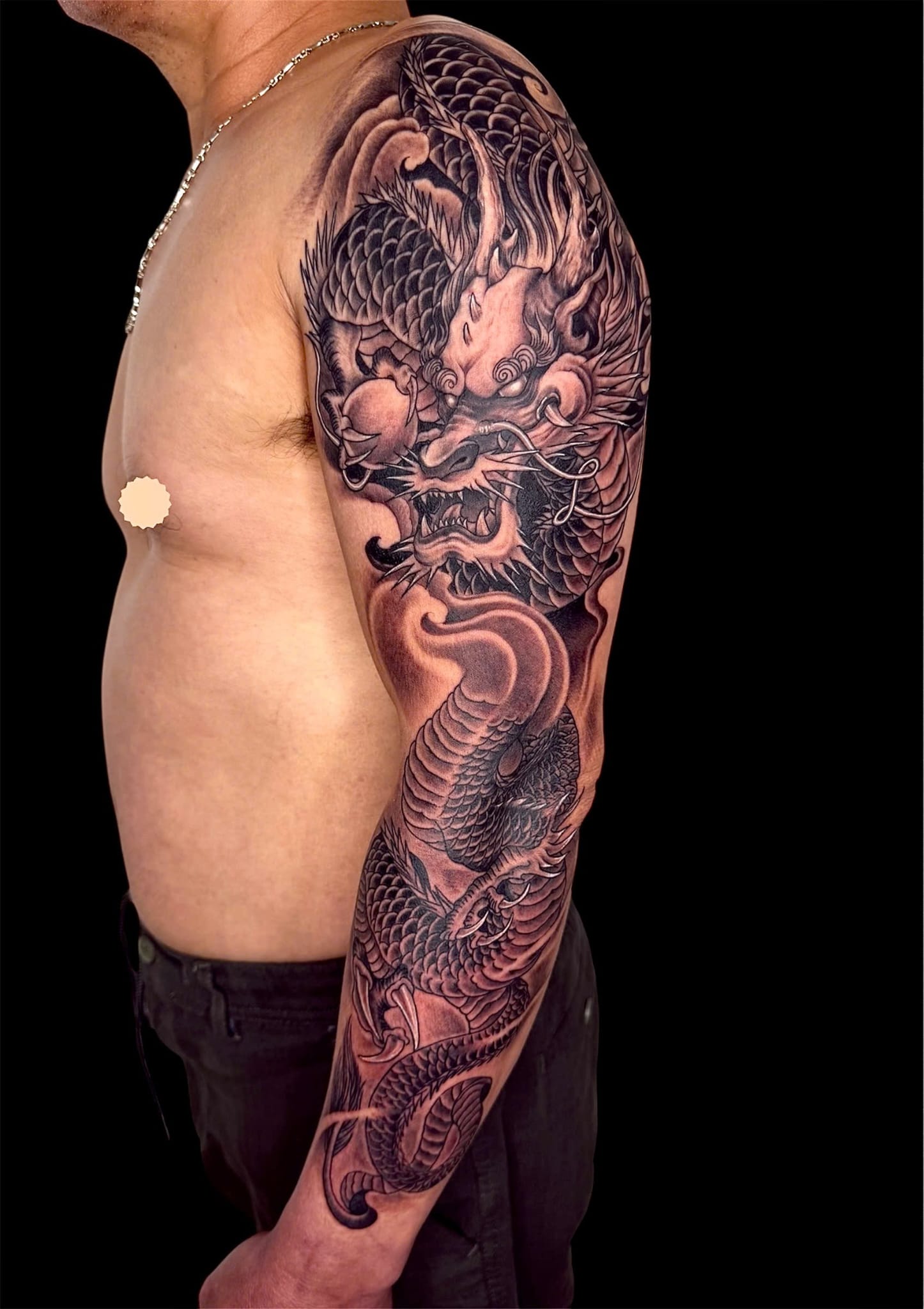 Japanese dragon full sleeve irezumi tattoo — Rae Ink Saigon